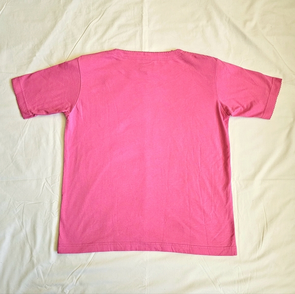 Lilly Pulitzer Vintage pink butterfly embroidered short sleeved top - Picture 4 of 7